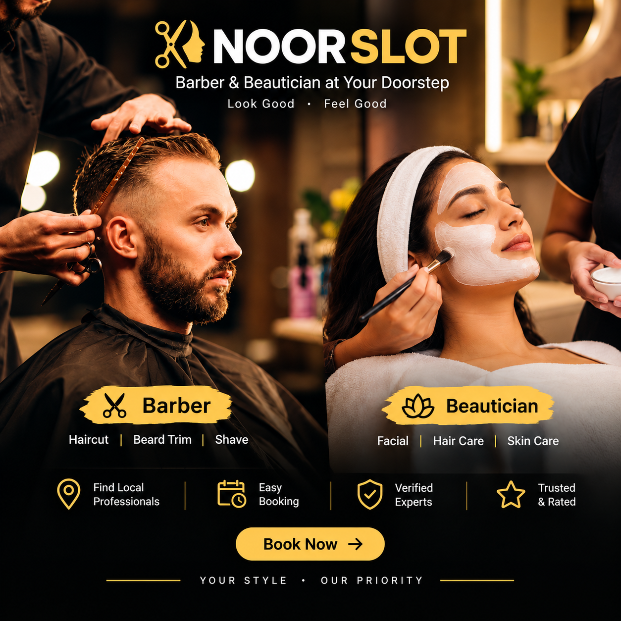 Beauty and grooming services