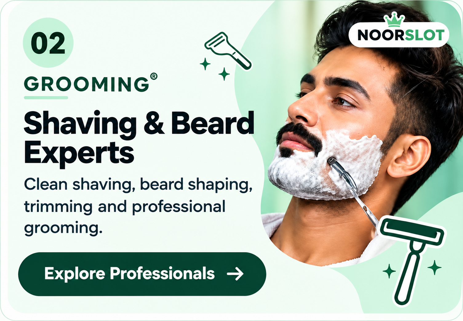 Shaving and beard grooming professionals