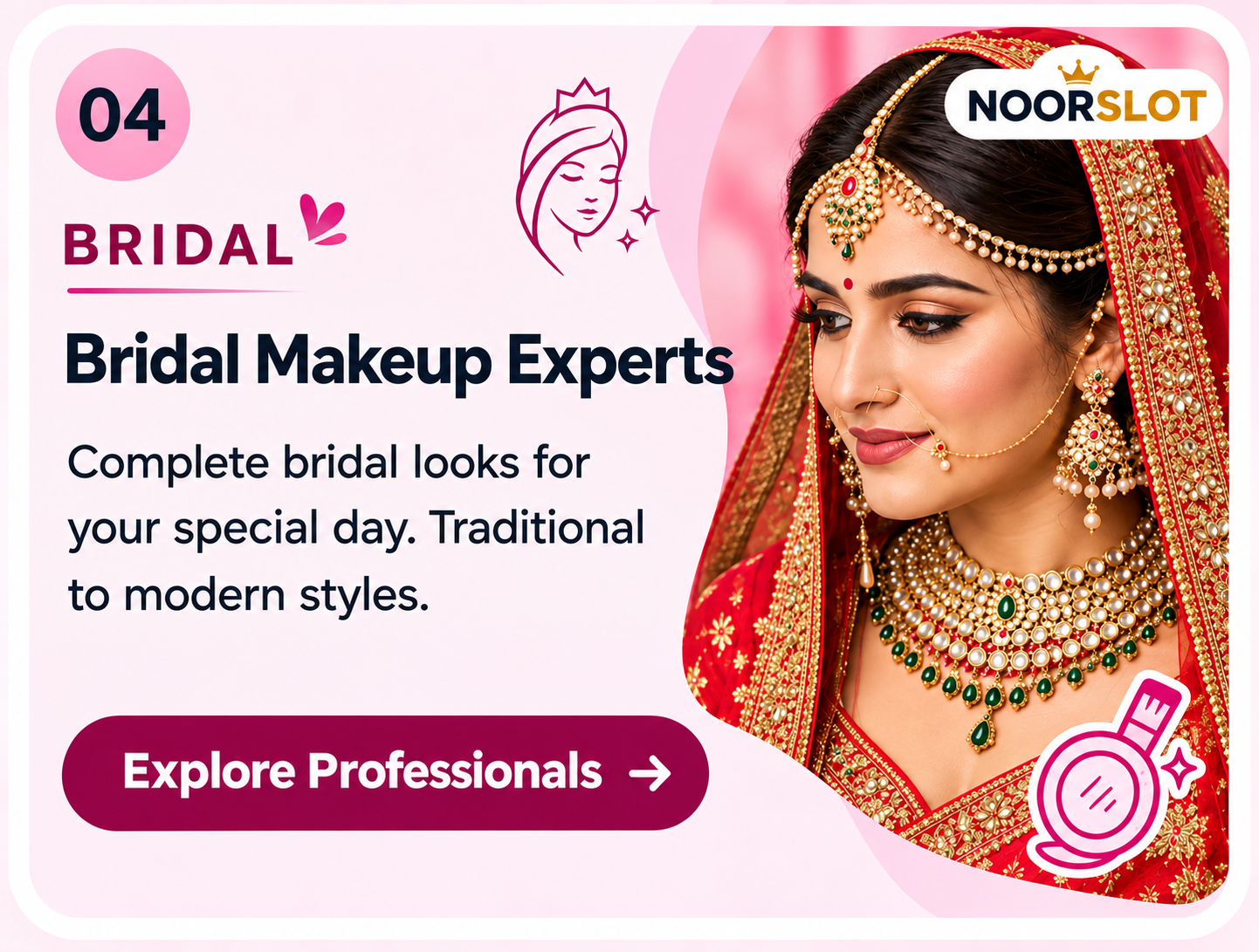 Bridal makeup professionals