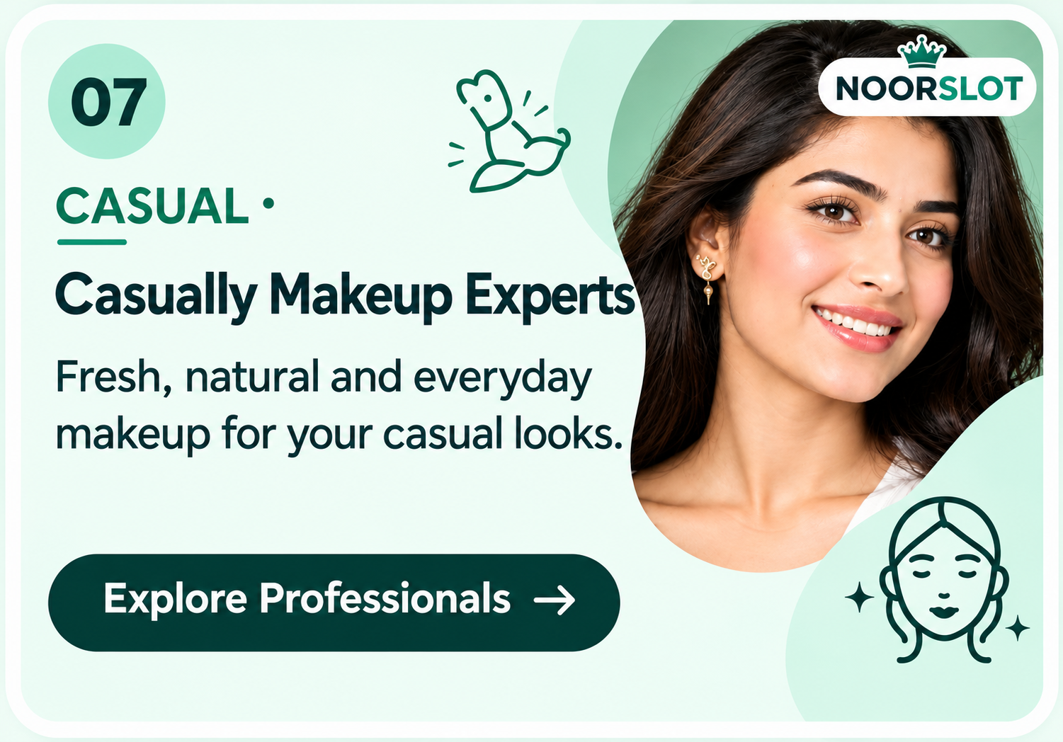 Casual makeup professionals